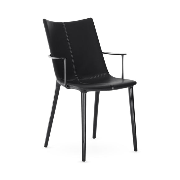 H.H.H. Leather Dining Armchair Chairs Kartell