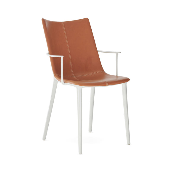 H.H.H. Leather Dining Armchair Chairs Kartell
