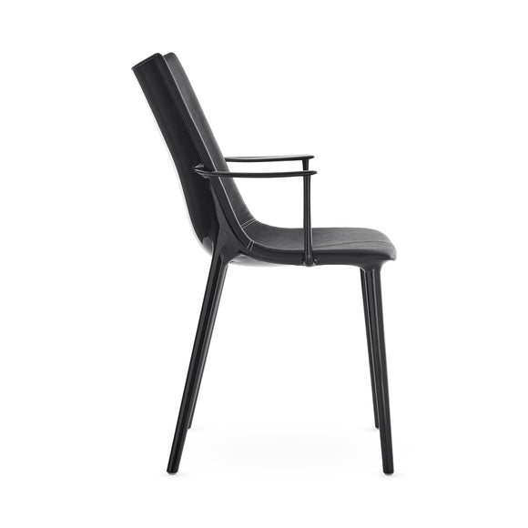 H.H.H. Leather Dining Armchair Chairs Kartell