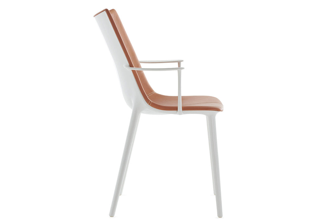 H.H.H. Leather Dining Chair Dining Chairs Kartell