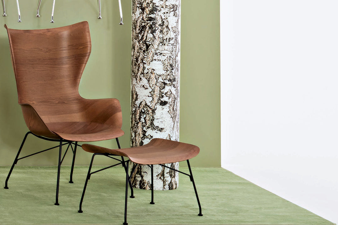 K/Wood Lounge Chair Chairs Kartell