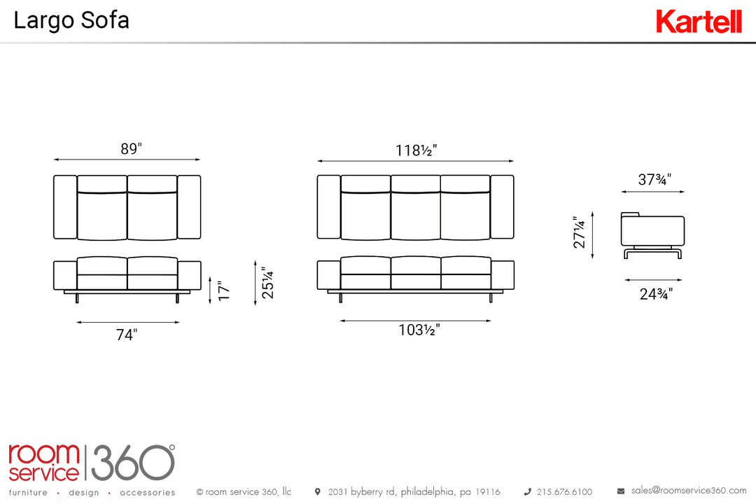Largo Sofa Sofas Kartell