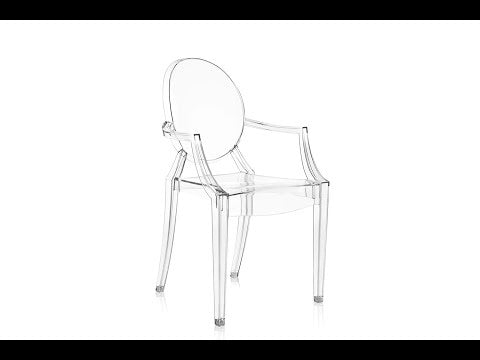 Louis Ghost Fire-Resistant Dining Chair (Set of 4) Dining Chairs Kartell