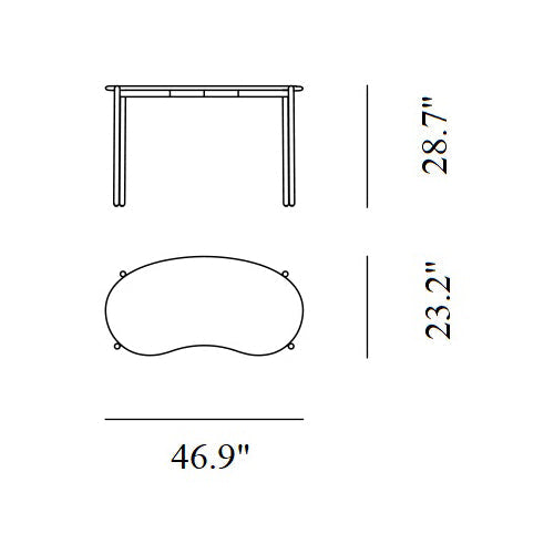 Lunat Desk Desks Kartell