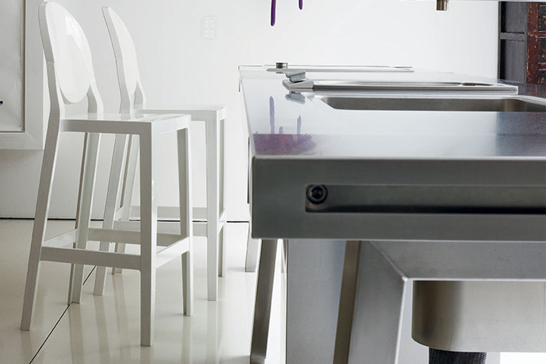 One More Bar Stool (Set of 2) Bar + Counter Stools Kartell