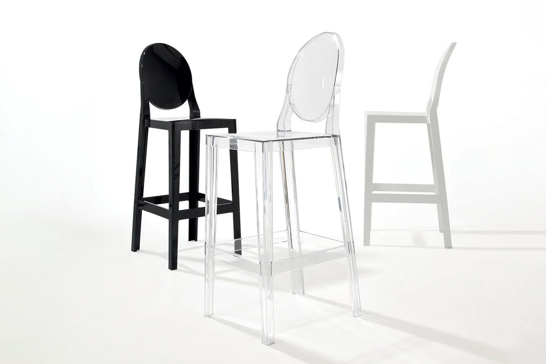One More Bar Stool (Set of 2) Bar + Counter Stools Kartell