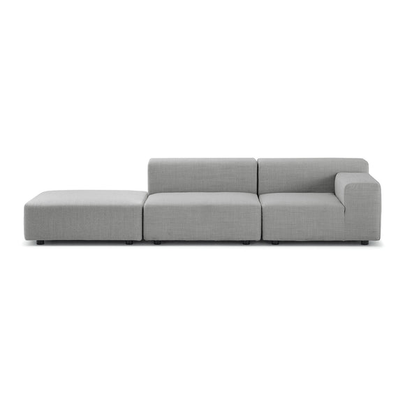 Plastics Outdoor 2-Seater Sofa with Pouf Outdoor Sofas Kartell