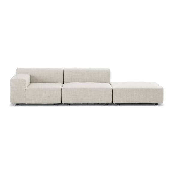 Plastics Outdoor 2-Seater Sofa with Pouf Outdoor Sofas Kartell