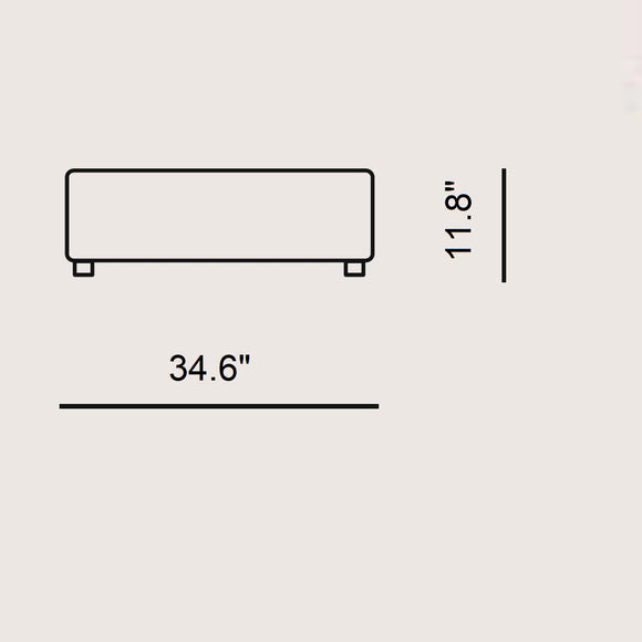 Plastics Outdoor Liberty 2-Seater Sofa with Pouf Outdoor Sofas Kartell