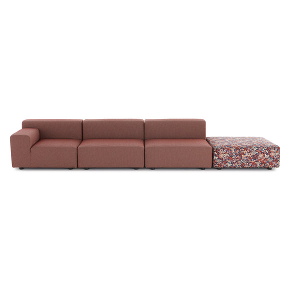 Plastics Outdoor Liberty 3-Seater Sofa with Pouf Outdoor Sofas Kartell
