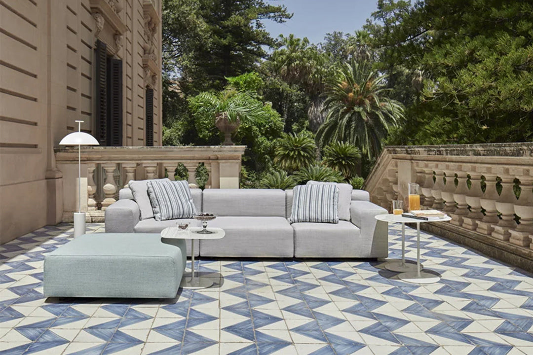 Plastics Outdoor Ottoman Ottomans + Stools Kartell