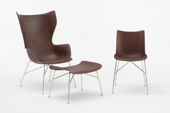 S/Wood Footstool Ottomans + Stools Kartell
