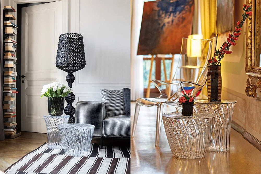 Sparkle Stool Quickship Ottomans + Stools Kartell
