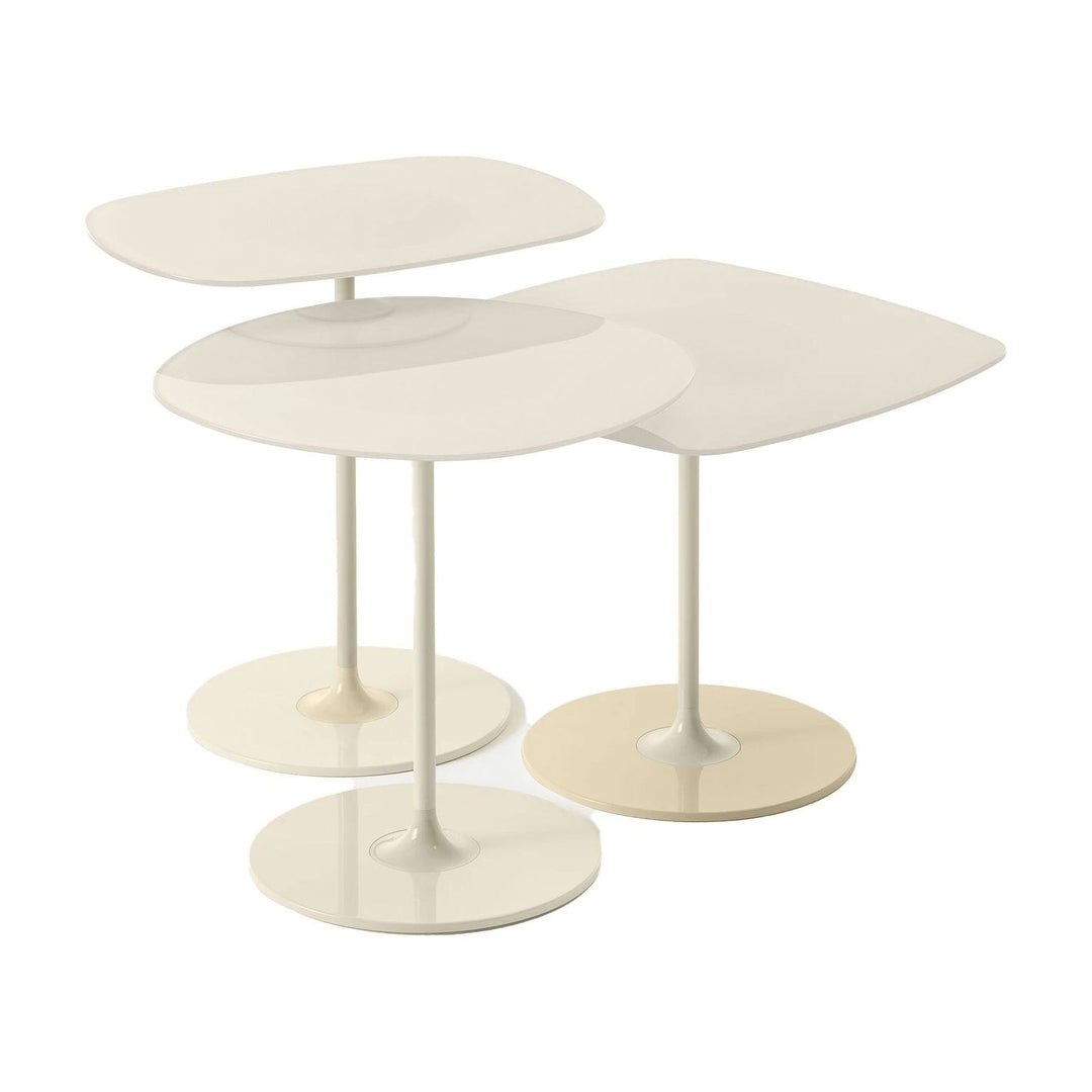 Thierry Side Table Set Accent Tables Kartell White