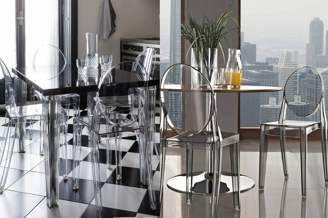 Victoria Ghost Dining Chair (Set of 2) Quickship Dining Chairs Kartell
