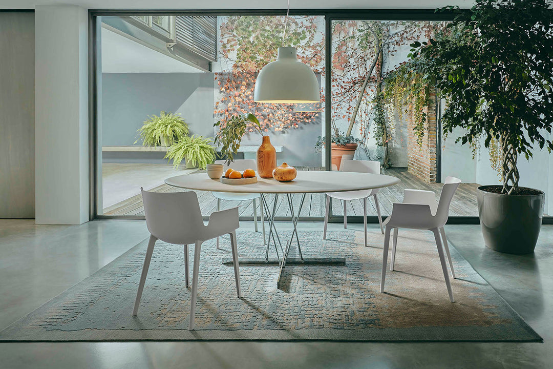Viscount of Wood Oval Dining Table Dining Tables Kartell
