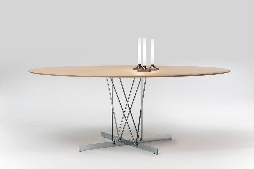 Viscount of Wood Oval Dining Table Dining Tables Kartell