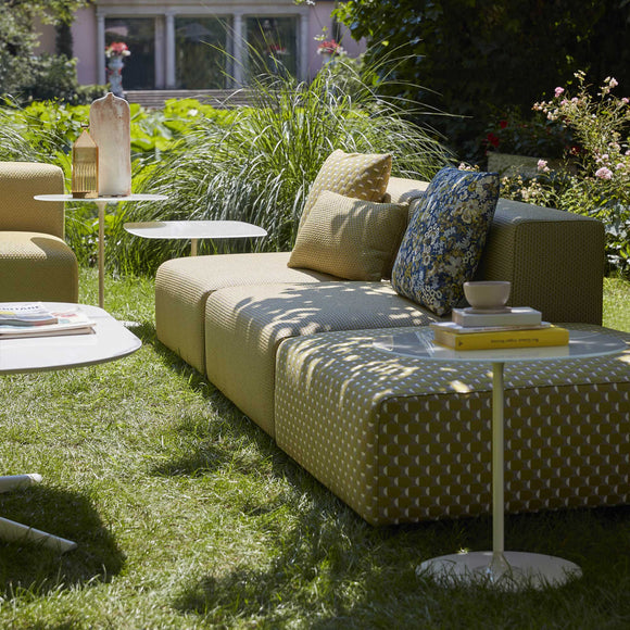 Plastics Outdoor Liberty 2-Seater Sofa with Pouf Outdoor Sofas Kartell