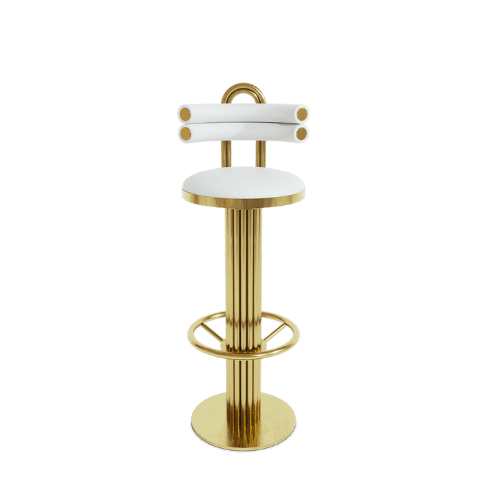 KELLY DEMILUNE BAR CHAIR Bar Stools Essential Homes