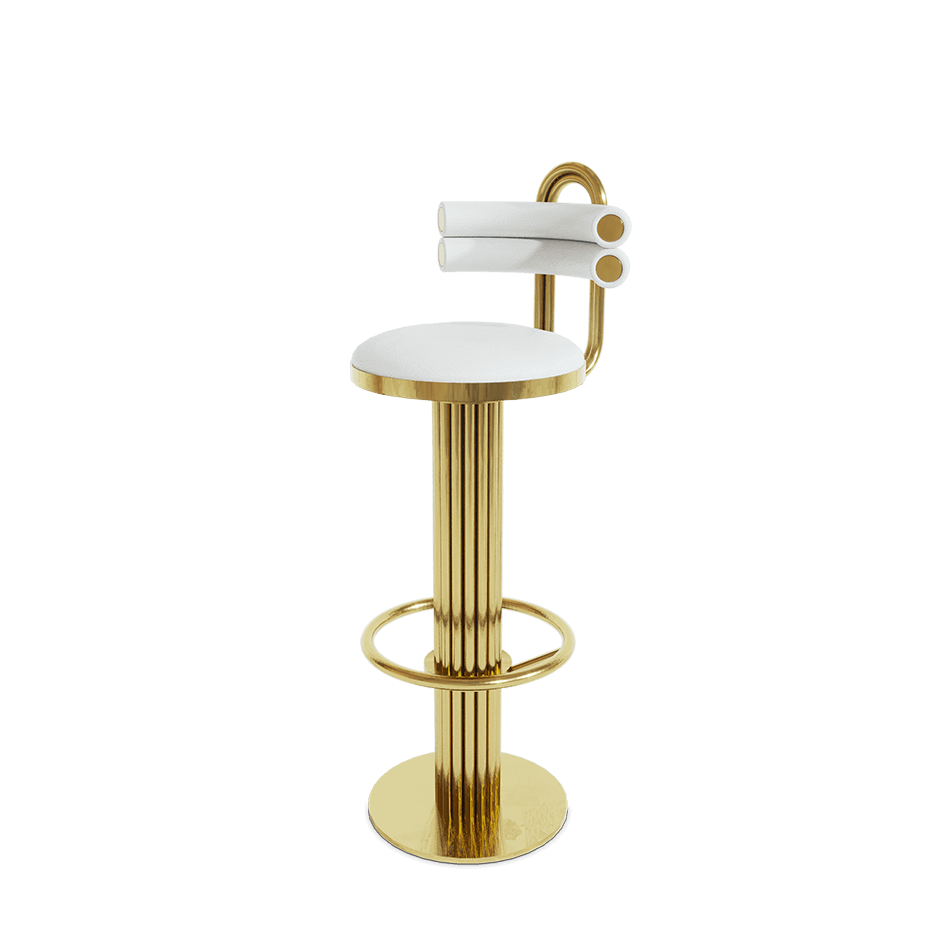 KELLY DEMILUNE BAR CHAIR Bar Stools Essential Homes