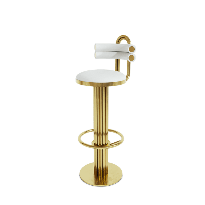KELLY DEMILUNE BAR CHAIR Bar Stools Essential Homes