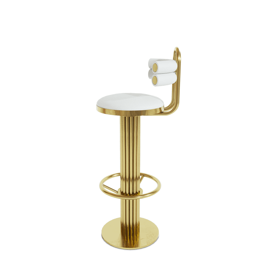 KELLY DEMILUNE BAR CHAIR Bar Stools Essential Homes