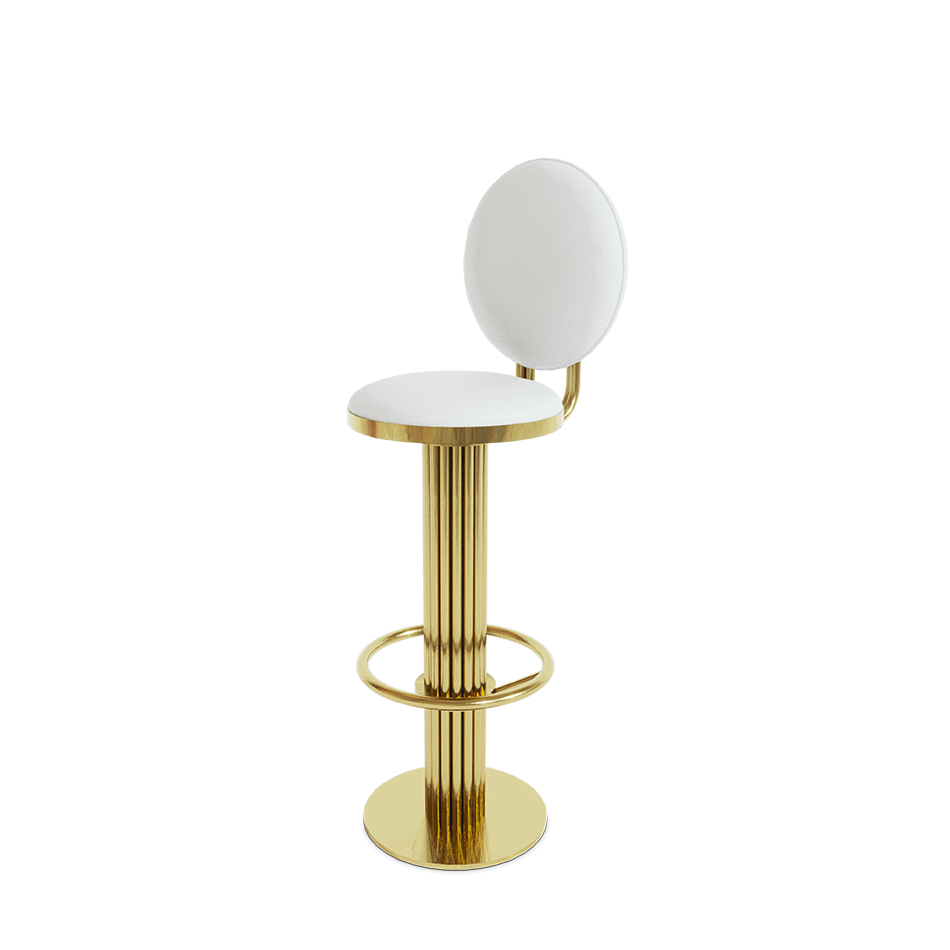 KELLY ROUND BAR CHAIR Bar Stools Essential Homes