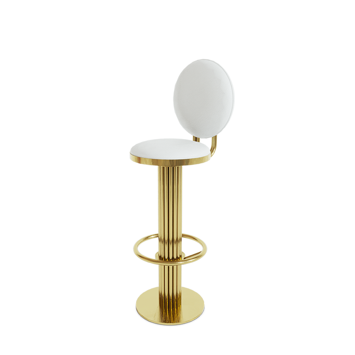 KELLY ROUND BAR CHAIR Bar Stools Essential Homes