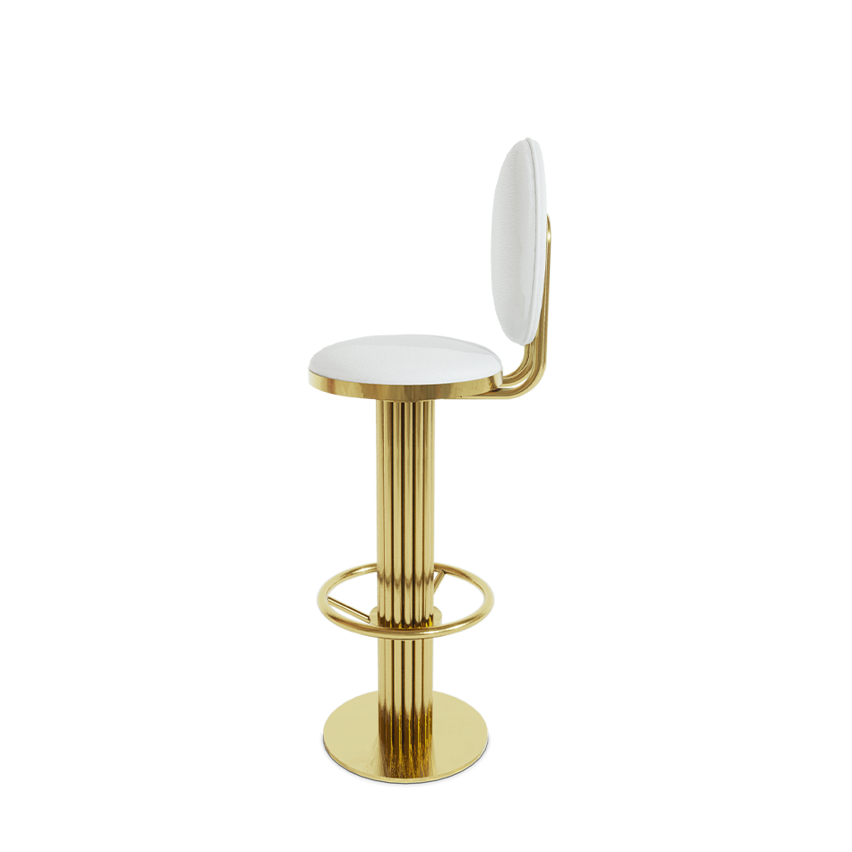 KELLY ROUND BAR CHAIR Bar Stools Essential Homes
