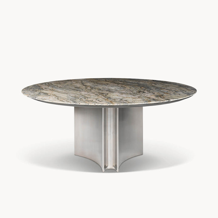 Kerwan Outdoor Round Marble Table Fixed Tables Visionnaire