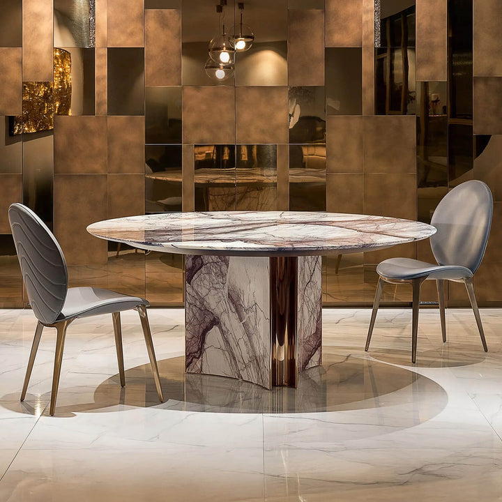 Kerwan Round Marble Table Fixed Tables Visionnaire