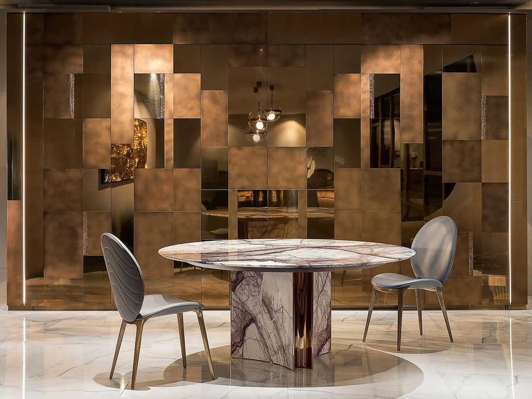 Kerwan Round Marble Table Fixed Tables Visionnaire