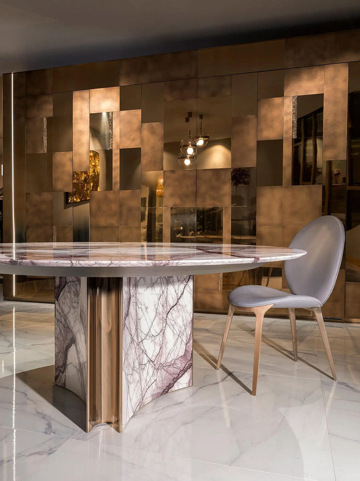 Kerwan Round Marble Table Fixed Tables Visionnaire