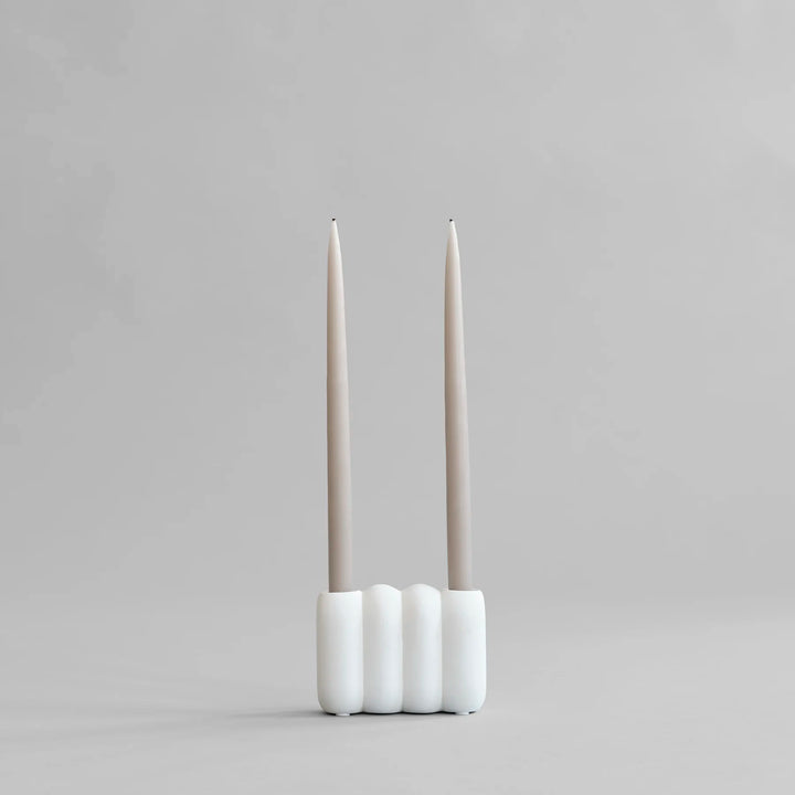 Tube Candle Holder, Mini - Bone White Candle Holder 101 Copenhagen   