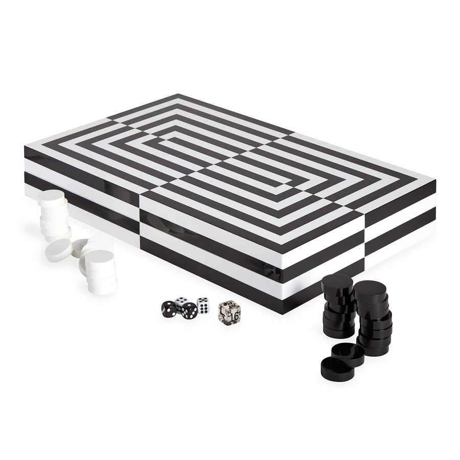 Op Art Backgammon Set Jonathan Adler