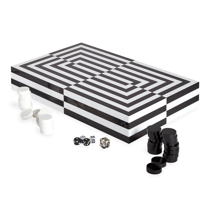 Op Art Backgammon Set Jonathan Adler