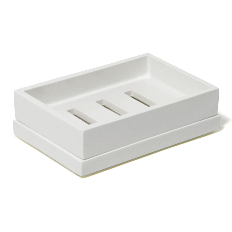 Lacquer Soap Dish Jonathan Adler White
