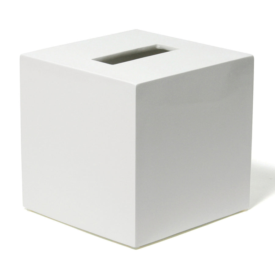 Lacquer Tissue Box Jonathan Adler White