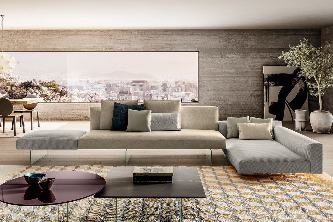 Air 0814 Sectional Sofa with Chaise Sectionals Lago