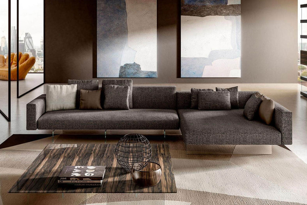 Air 0818 Sectional Sofa with Chaise Sectionals Lago