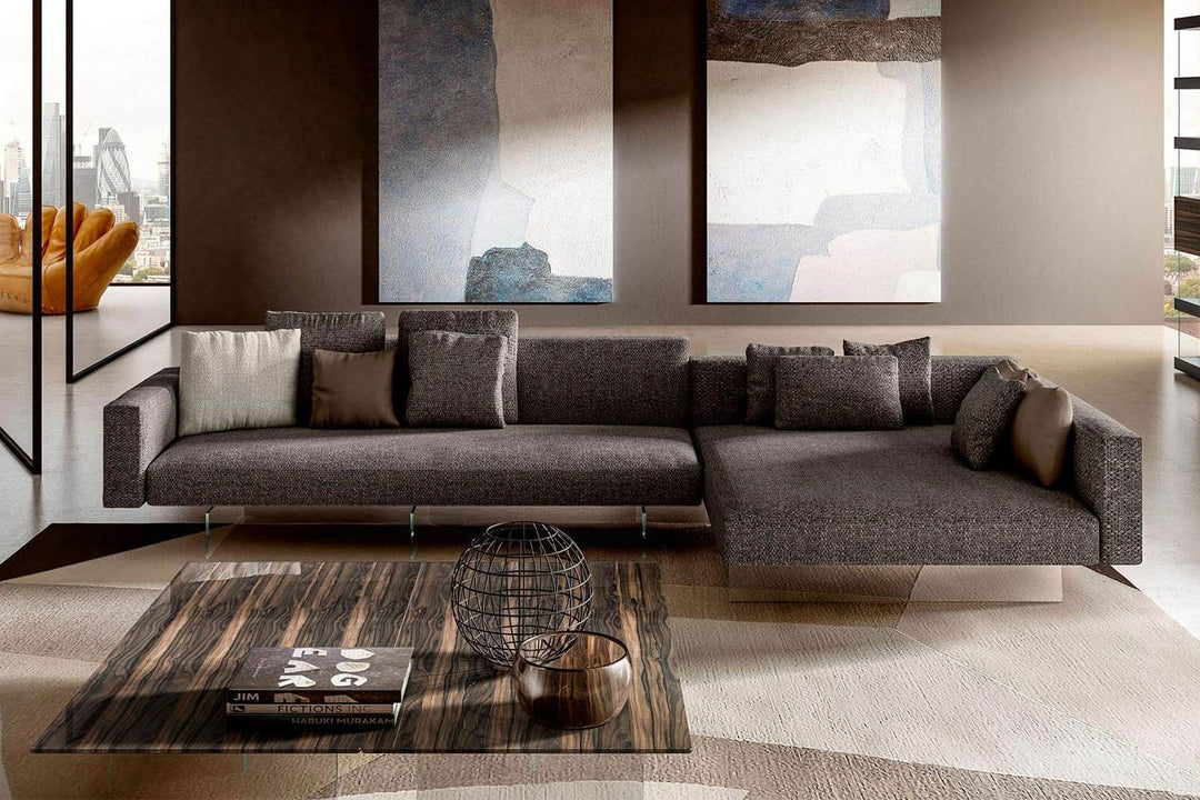 Air 0818 Sectional Sofa with Chaise Sectionals Lago