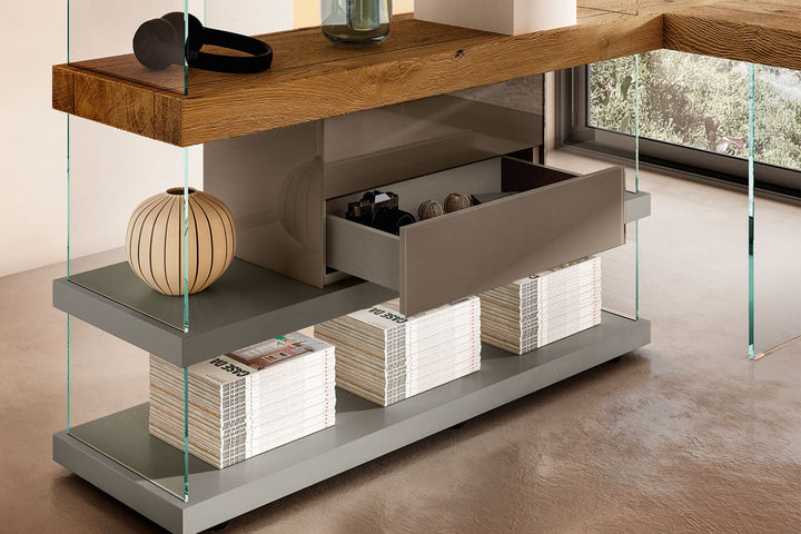Air 1912 Bookshelf with Desk Bookshelves Lago