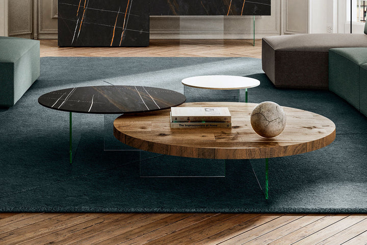 Air Round Xglass Coffee Table Coffee Tables Lago