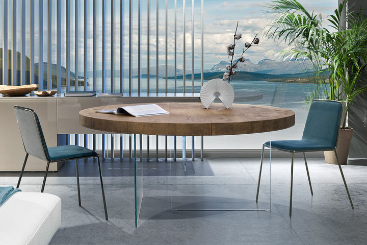 Air Wood Round Table Kitchen Tables Lago