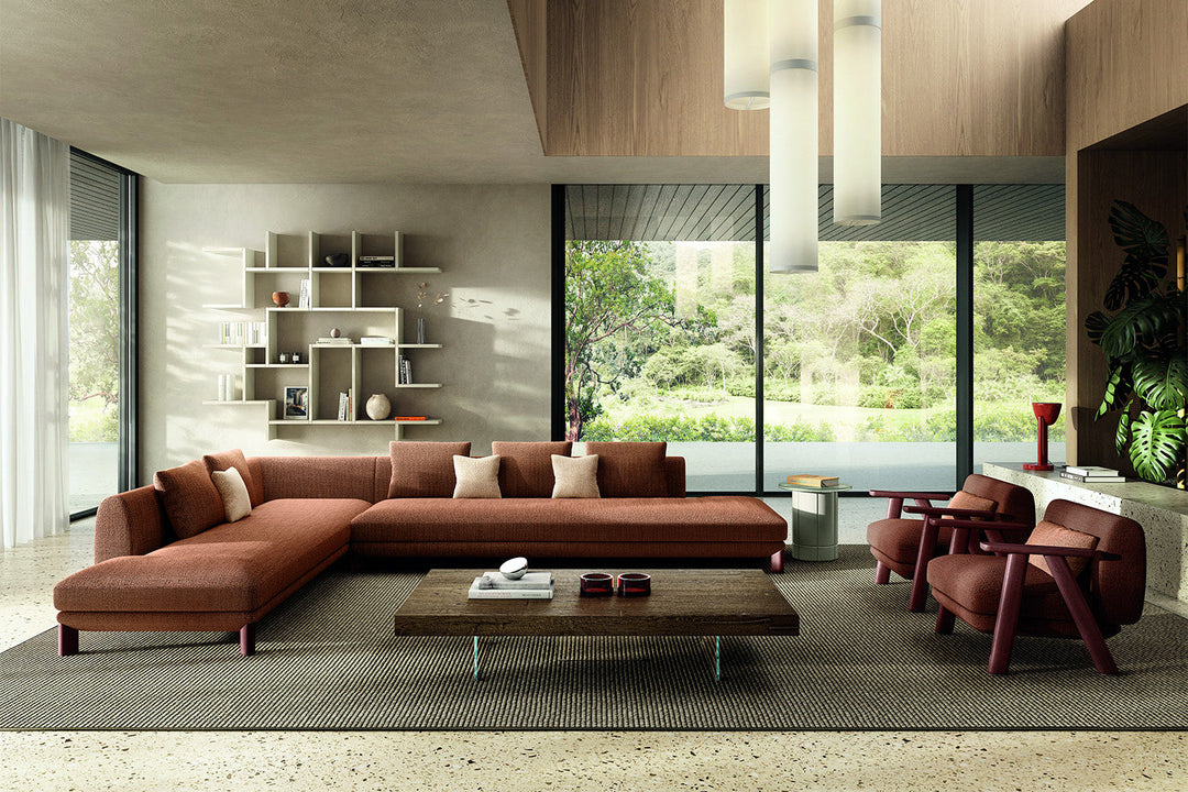 Altana Corner Sectional Sofa With Peninsula Sectionals Lago