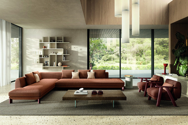Altana Corner Sectional Sofa With Peninsula Sectionals Lago