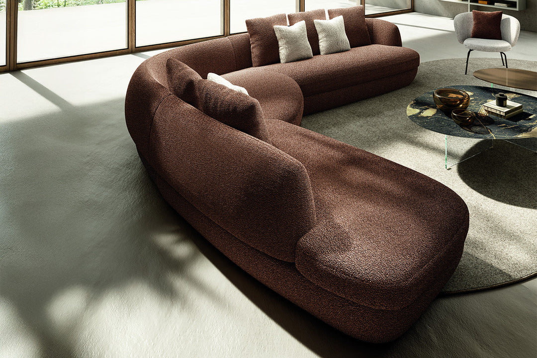 Biza Corner Sectional Sofa With Peninsula Sectionals Lago