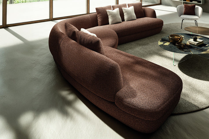Biza Corner Sectional Sofa With Peninsula Sectionals Lago