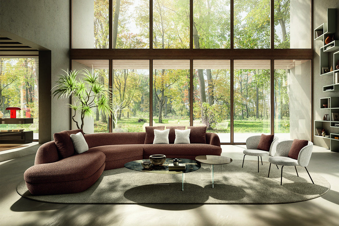 Biza Corner Sectional Sofa With Peninsula Sectionals Lago