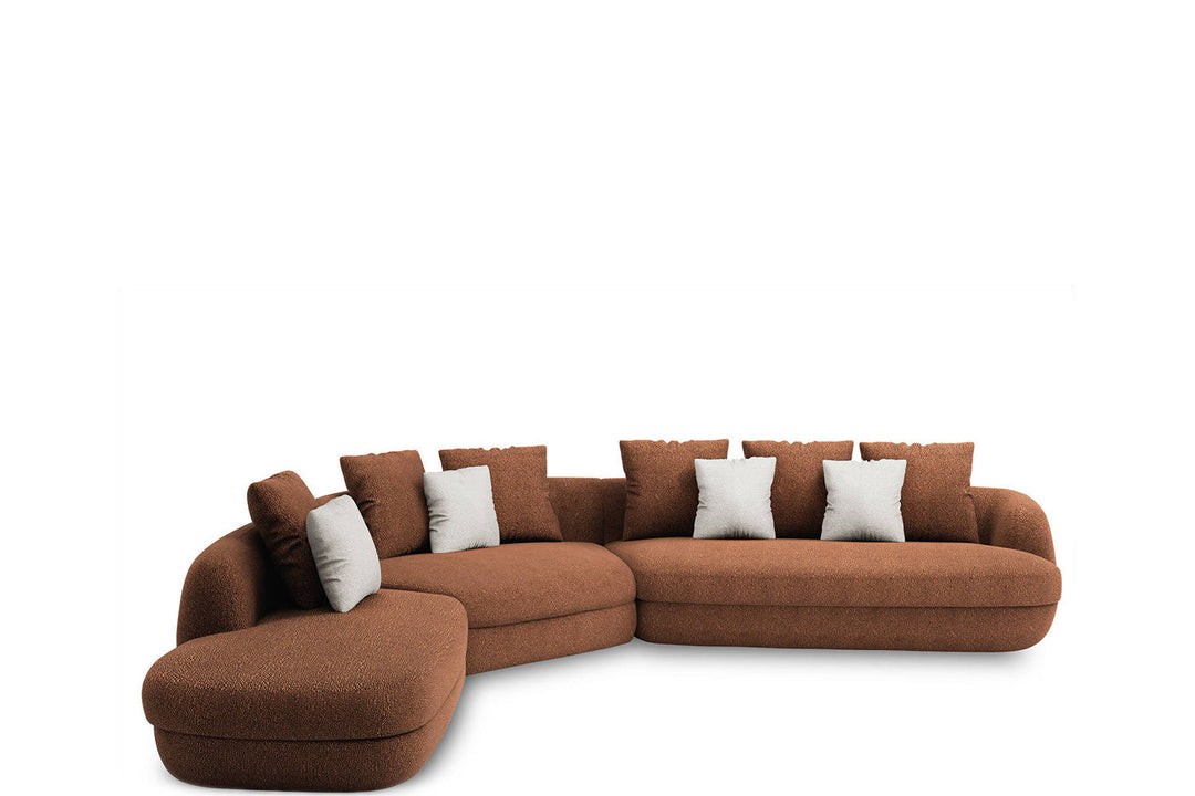 Biza Corner Sectional Sofa With Peninsula Sectionals Lago